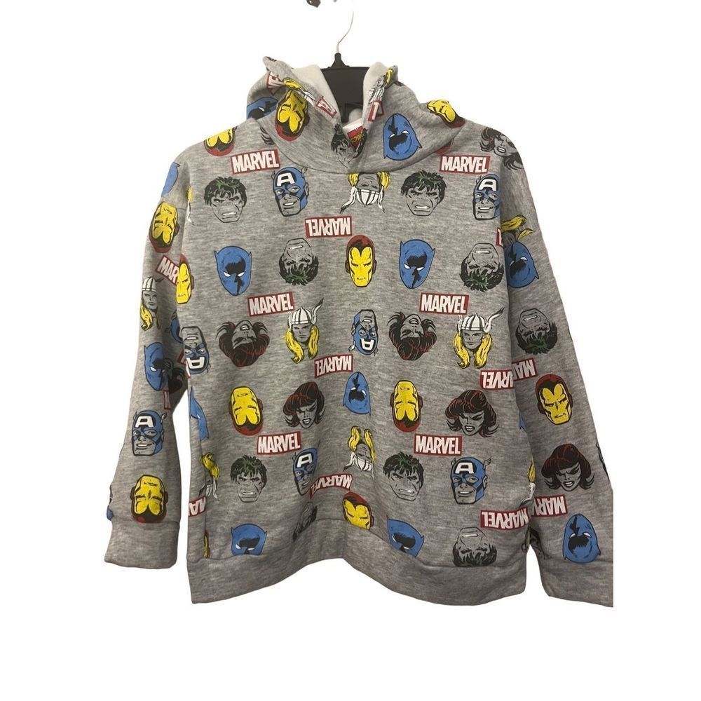 Marvel superhero characters hoodie NWOT 12